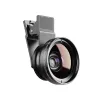 Filters APEXEL APL0.45WM Phone Lens Kit 0.45X Super Wide Angle & 12.5X Super Macro Lens HD Camera Lenses for iPhone Samsung Huawei