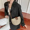 Paglie di gocce Straw Weave Summer per donne 2024 Travel casual Female Crossbody Borse Beach Borse di moda Rattan