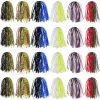 Accessories 100/50Pcs Silicone Jig Skirts DIY Fishing Bass Lure 50 Strands Spinnerbait Skirt Fishing Bait Buzzbaits Spoon Blade Squid Skirt