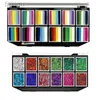 Kroppsfärg Högkvalitativ specialerbjudande Kombination Set 12 Color Face Body Art Paint Glitter Gel Palette Safe FacePaint målning Karneval D240424