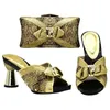 Dress Shoes Arrival Italian With Matching Bags Set Decorated Rhinestone Nigerian And African Party