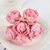 Decorative Flowers Artificial Rose Decor Simulated Burnt Edge Small Bouquet For Home Office