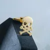 Enlaces de acero inoxidable punk pirata pirata manchas de calavera vintage viking esqueleton manzales para hombres para camisetas accesorios para fiestas de rock