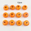 Decoratieve bloemen 50/12 -stcs kunstmatige Hallowee Pumpkin Simulation Groente Diy Craft Autumn Fall Wrans Decorations Mini For Home Party