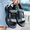 Outdoor Watable Sandals Mann Arch Support Yogamatte Innensohle Gladiator Open Toe Summer Beach Slipper Antiskid Langable Flat Men Schuh 240506