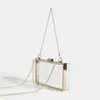 Bag Cute Transparent Acrylic Shoulder Summer Candy Color Crossbody Gold Chain Women's Dinner Handbag