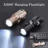 Światła wadsn taktyczne SF x300U x300 Ultra metalowy pistolet zwiadowca światła Airsoft Pistolet Light Strobe Lanterna Lanterna Torcha 20 mm Rail