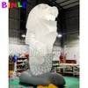 8mH (26ft) with blower Outdoor displayed giant led inflatable merlion Parade Advertising Lion Animal Cartoon Mascot For Sale