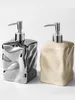 Storage Bottles Light Luxury Ceramic Shower Gel Dispenser Bottle Detergent Push Household Collecting Utensils Organizer