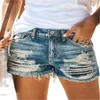 Fashion d'été Euro-American Femmes Haute taille brisée Tassel Tassel Straight Type Cowboy Shorts 240418