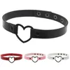 Choker kmvexo femme collier de col de coeur noir