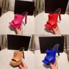 Plattform-Mode-Pantoffeln mit hohen Sandalen Stiletto Mules Leder High Heels Slip-on Open Toe for Women Designer Schuhe