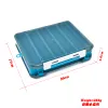 Tillbehör Dubbelsidig fiskeuttag Box Fiske Tillbehör Verktyg Box 10 Fack Lure Hook Bait Storage Boxes Carp for Fishing Products