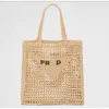 Tote Bag Designer bag Straw bag beach bag Fashion Mesh Hollow Woven for Summer Straw bag Black apricot summer woven bag Vacation bag Large capacity shopping bag