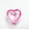 Liquids 1pcs Pink Crystal Glass Dappen Dish Acrylic Powder Liquid Holder Container Heart Shape Nail Lid Cup Bowl Manicure Accessories