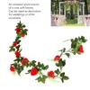 Dekorativa blommor 4st 220 cm Rose Cane Silk Flower Vine High Authenticity Artificial Plant Branches Garlands Home Decor Wall Backdrop Party