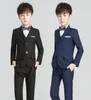 2021 Spring New Boys Performing Odzież Kid Traw Lapel Blazery Koszule Koszule 5pcs Dzieci Party Wedding Ubrania A59279557669