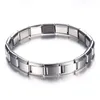 Pulseiras de aço inoxidável de 9 mm de largura simples estilo moderno de moda diariamente wear silvercolor charme pulseira para mulheres no partido unisex 240417