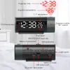 Cyfrowy budzik LED 180 ° Rotacja elektroniczna Projektor Watch czas Projekcja Projekcja sypialnia Automatyczne zegar podświetlenia 240417