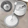 Spin Mop Water Sdentation 360 Очистка с ковшом микрофибсовой ткань без вручную полы плавающие домохозяйки 240418