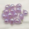 Necklaces New Arrival! 21x13mm 100pcs Imitation Pearl Magic UV Drop Charm For Handmade Necklace Earring DIY Jewelry Findings&Components
