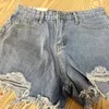 S-5xl Raw Edge mini shorts jeans Mulheres verão Cantura alta Bolso de bolso Slim Jeans Mulher Casual A-Line Stretweares 240418