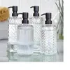 Dispensador de jabón líquido Botellas de la locura de vidrio Botella de acero inoxidable Botella accesorios de baño Gel de ducha de champú