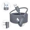 Óculos 3/5/6m para Oculus Quest 2 Link Cabo USB 3.0 Cabos de carga rápida para Quest2 VR Transferência de dados Fast Charge