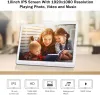 Frame da 10 pollici FullView IPS Schermata 1280*800 Digital Photo Frame con telecomando