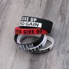 Beaded Q0KE Fashion Inspirational Bracelets Silicone Bracelets Road to the Dream Never Give Up Motivational Bracelets for Gifts 240423