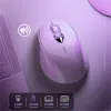 マウスパープルブルートゥース5.1ワイヤレスマウス充電式ゲーマーガールピンクマウスUSB光学ゲーミングマウス用ラップトップPCコンピューターオフィス