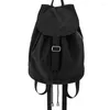 Schooltassen Hoge capaciteit Dames Nylon Drawring Backpacks 2024 Spring Y2K Koreaanse mode Backpack Lady Bag Travel Packs