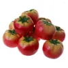 Dekorative Blumen Simulation künstlicher Tomaten Plastikfehler gefälschter Obst Home Party Dekor 50lb