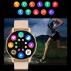 Watches 2023 Smart Watch Round Women Waterproof Smartwatch Men Kvinnor Fitness Tracker Blodtryck Monitor för Android iOS Smart Clock