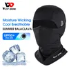 West Cykling Summer Breattable Cycling Cap Antiuv Balaclava Men Full Face Mask Bicycle Motorcykel Running Cooling Sport Gear 240416