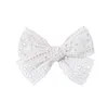 Clip per capelli in pizzo goloso per bambini Cotton Cotton Solid Color Bowknot Barrettes Safety Hairpins Tesinaggio Accessori per capelli per bambini