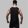 Mens Casual Gym Tank Top Summer Fitness Odzież Bawełny trening sportowy koszula bez rękawów Mężczyzna przedłużenie kamizelki hip -hopu HIP -y 240412