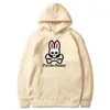 Original Designer Women's-Death Skull Bunny Print Sweatshirt 2024 Fashion Casual Loose Punk Tide