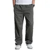 Men's Pants 2024 In Spring Summer Casual Straight Leg Light Work Men Cotton Loose Trouser Male Large Size Big Plus 6XL