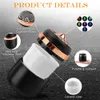 New Portable for Mini Lid Less Detachable Car Cigarette Ashtray with Colorful LED