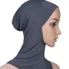 Berets 2 PCs muslimische Damen Hut Full Neck Turban Undercap für Frauen Hijab Lady Unterstiche Frauen