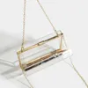 Bag Cute Transparent Acrylic Shoulder Summer Candy Color Crossbody Gold Chain Women's Dinner Handbag