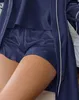 Siga para mujeres Pajamas Suit 2024 Spring Summer Elegante Elegante Sexy Long-Long Ruffle Hem Drawstring Cami Cami con túnica