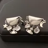 Luxo Viviennes Westwoods Earring Designer Brincô para mulher Saturno Brincho ASCIUTTO RETE FRANCÊS MOSTRA ESTRANDO OCIMENTO DOWAGER STAR BREINHOS DE ESTRELA DE HOME