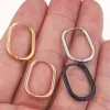 Küpe 6pcs/Lot Paslanmaz Çelik Dikdörtgen Küpe Kulak Hooks Goldplate DIY Küpe için Oval Çember Bulguları Parçalar Mücevher Toptan