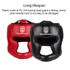 Hełm bokserski Pu Karate Taekwondo Głowa Głowa wielokrotnego użytku miękka oddychająca ochronna ochronna sprzęt sportowy czerwony l 240416