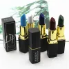 Губная помада Cos Matte Black Blue White Halloween Makeup Makeup Brown Yellow Green Purple Long Plasting Waterprong Cosmetic