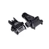 Tactical PRO Gen3 Front and Rear Sight Set Back Up Foldable Flip Sight Compact Mini Optics Rifle Hunting Picatinny Weaver Rail Full Metal Construction