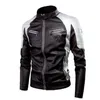 Innovative Designerjacke Schlanke FIT -FALUX -Lederjacke für Männer und Frauen klassisches Motorrad PU Lederjacke Spring Fall Grundlegende Standard -Pilot -Reißverschlussjacke