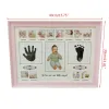 Frames 900c Baby Handprint Footprint Photo Frame with Stamp Ink Newborn Decor Gift Kids Imprint Hand Inkpad Souvenirs